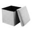 Elijahray 30cm Wide Square Solid Colour Ottoman with Storage-232866263