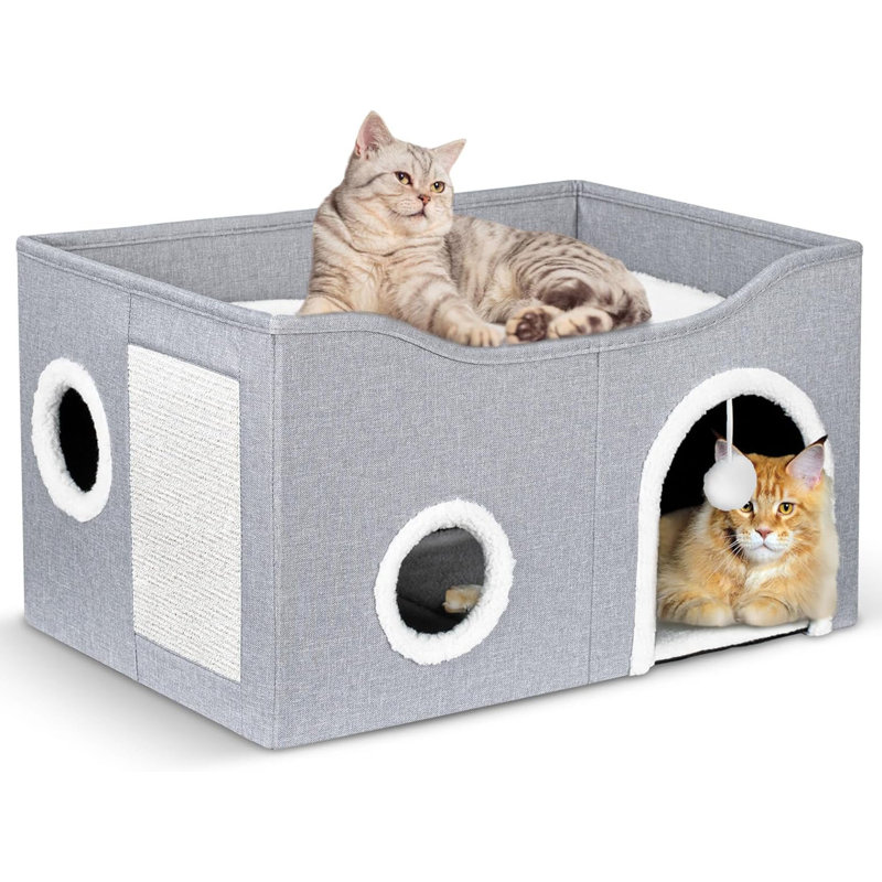 Lit pour animaux Frayah, Gris clair