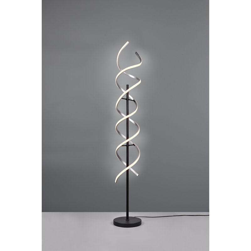 Ajay-Lee 150Cm Novetly Floor Lamp, Black/Brushed Aluminum