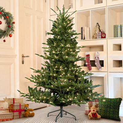 4ft Pre-Lit Full Green Artificial Christmas Tree Warm LED Lights