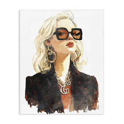 Luxurious Gilded Gaze Canvas, design by Svetlana Aleynikova