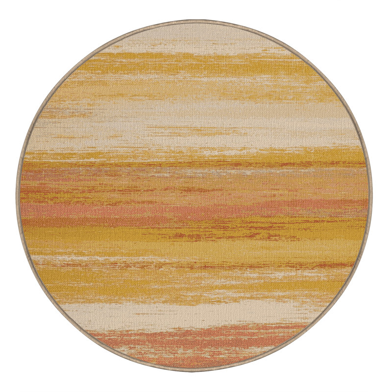  Tapis lavable Coastal Sunset, Carré 8 pi