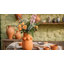 Vase de table artistique en terre cuite pour intérieurs modernes - Vase haut à fleurs en forme de silhouette, idéal pour la salle à manger, une console ou la décoration intérieure - Rouge et orange-634714883