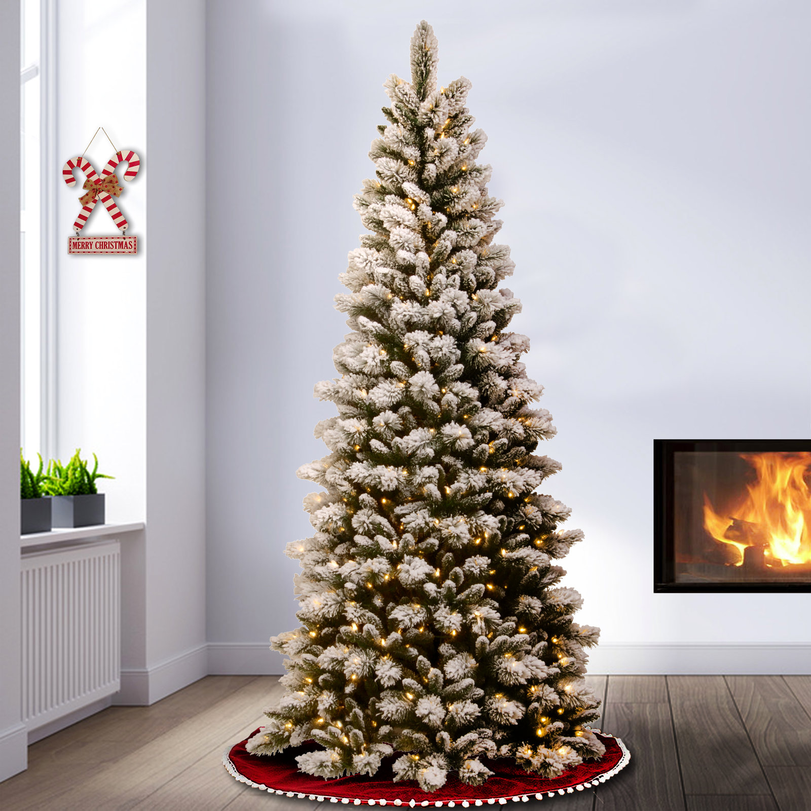 7.5' Pre-Lit Pine Tree