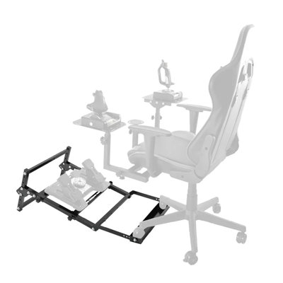 Anman Racing Simulator Pedal Mount Stand With Seat Slot To Match Racing Seat