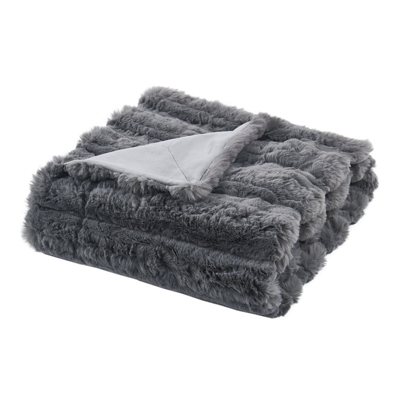 Throw Blanket, 127cm W x 152.4cm L, Grey
