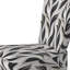 Blanc et noir Minimalist Elegance - Chaise d'appoint rembourrée moderne, chaise d'appoint blanche