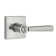 Spyglass Privacy Door Lever with Square Rose