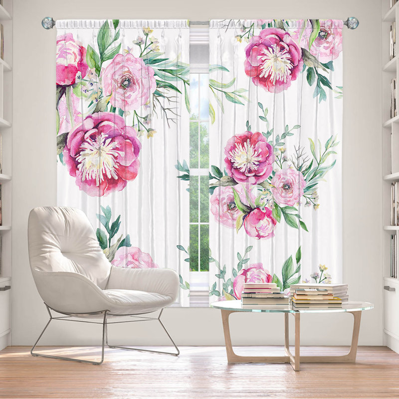 Paire de rideaux obscurcissant en polyester Amulya, L 40 po x L 82 po