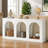 70.9" White Console Table, Wood Entryway Table with Storage