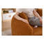 Causeuse courbée sans os avec 3 coussins, tissu chenille et mousse compressée-2135714071