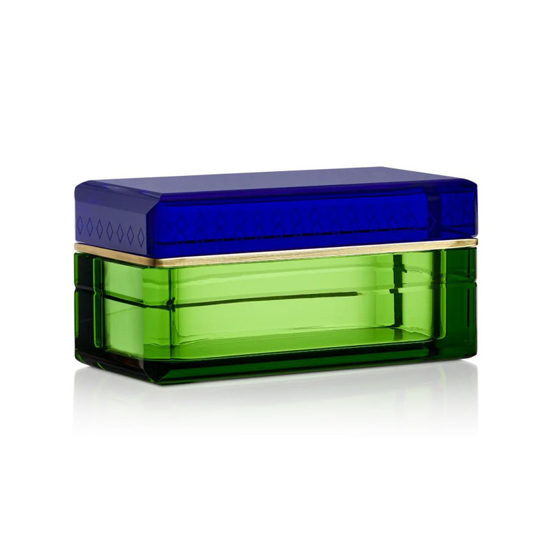 Deep Blue Crystal Jewelry Box