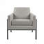 Chaise rembourrée en polyester avec 4 pieds