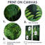 Emerald Green Ferns Forest I - Art mural traditionnel blanc-1186290673-1186290672-1186290675