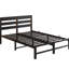Base de lit double robuste, tête de lit, charge, rangement, plateforme de chambre à coucher essentielle avec lumières, ports de charge pour tête de lit, paisible-121097372-121097373