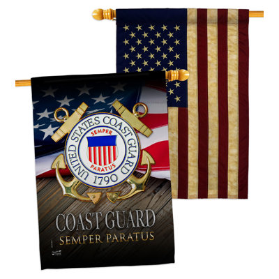 Double Sided 40'' H x 28'' W Polyester House Flag