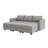 U-Shaped Sleeper Sectional Reversible Modular Sectional Sofa-786947385