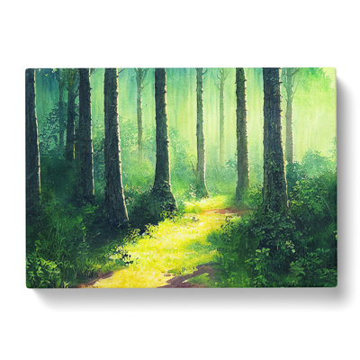 XXX-H1022-WF-8572X Summer Watercolour Forest - Wrapped Canvas Print