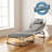 Gray Comfort Folding Camping Bed, Portable Folding Guest Bed, Ideal For Outdoor Relaxation, Vacations, And Camping