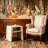 Wynner Chairside Travertine Stone End Table