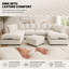 5 Seater Corduroy Corner Sofa -869341834