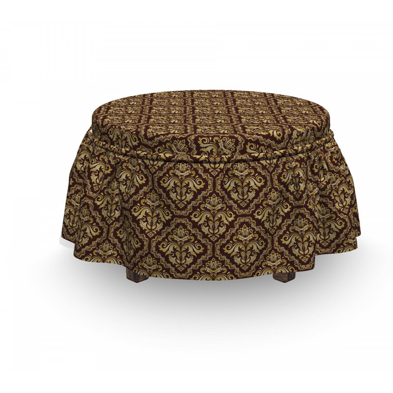 Housse pour repose-pieds baroque