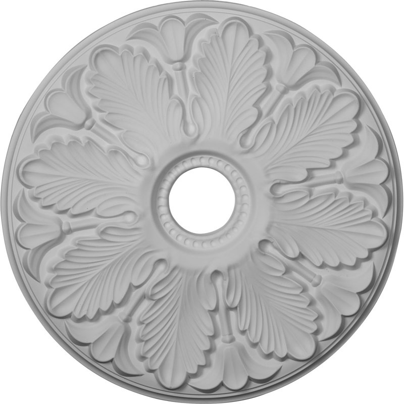Médaillon de plafond Endurathane Brontes, diamètre extérieur 25 1/2 po x P 5 1/2 po (convient aux auvents jusqu'à 3 5/8 po), finition bronze peinte à la main
