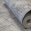 Pepper Sheen Finish Geometric Diamond Raffia Wallpaper Roll-1183809819