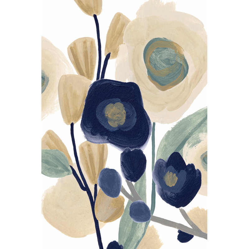Blue Poppy Cascade I, H 36 po x l 24 po