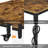 Eastway 47.5" Iron Kitchen Island with Locking Wheels ,2 AC Outlets-1433397234