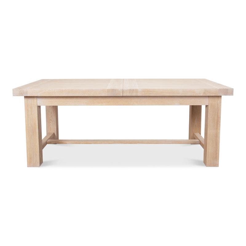 Contemporary Extendable Oak Dining Table for Six