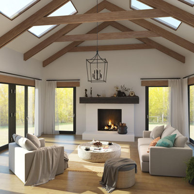 Naticia 8 - Light Dimmable Lantern Geometric Chandelier