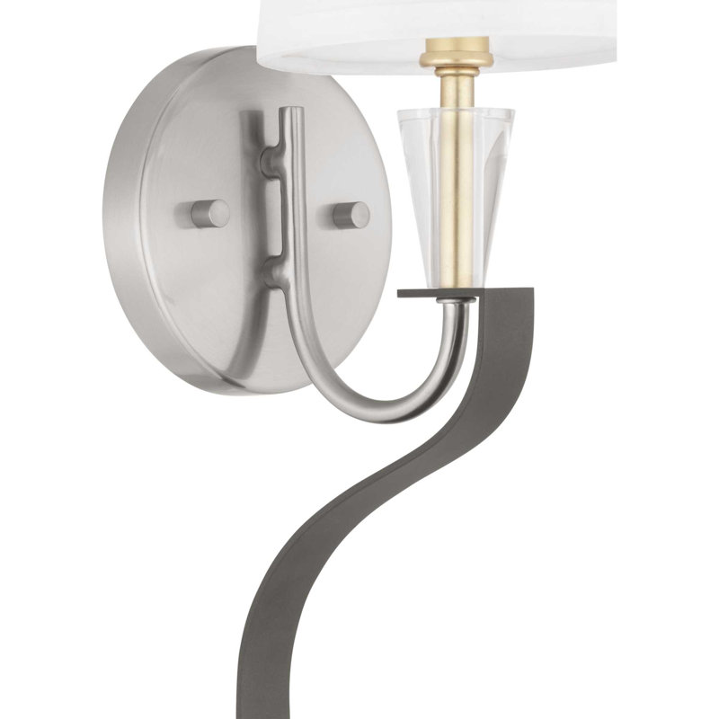 Appliquee à bras en nickel brossé 1 lumière Alidade