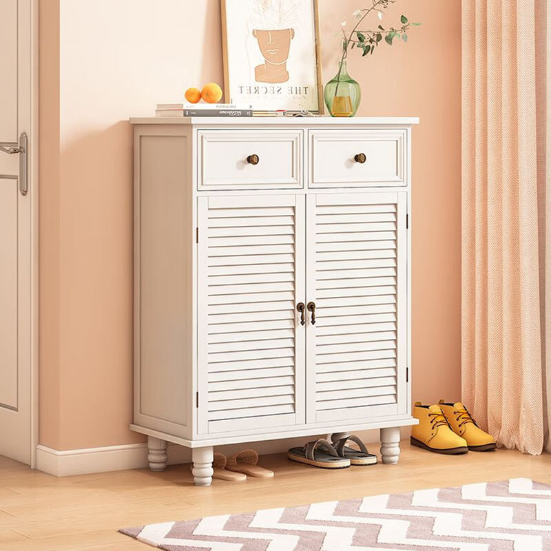 American minimalist style home shoe storage, White