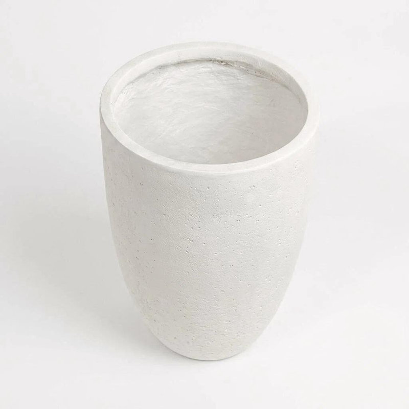 Pots à fleurs blancs avec trou de drainage 15,5 po x l 23 po Mlotall, 23" H x 15.1" W x 15.1" D, White