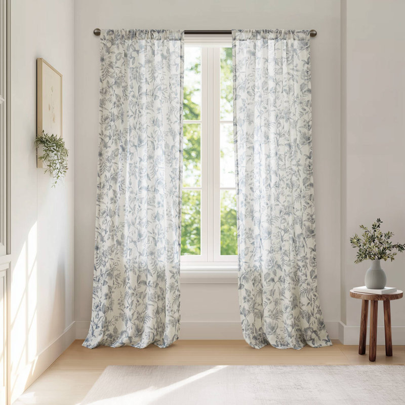 Lana Window Panel, Blue