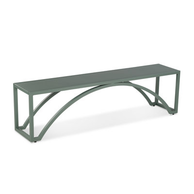 Montauk Metal Bench, Taupe