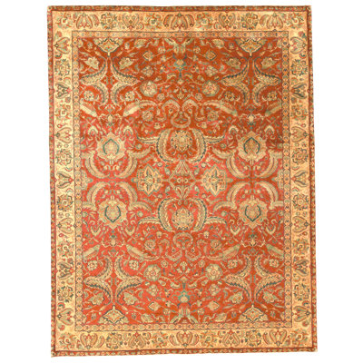 High-Quality Hand-Knotted Red Area Rug
