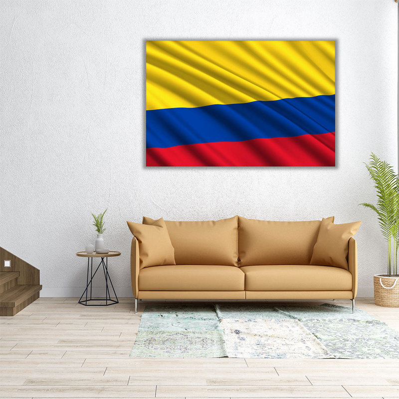 «Columbia Flag Waving», reproduction d'art sur toile, H 40 po x l 60 po