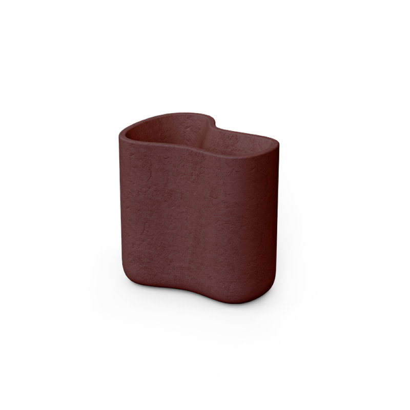 Milos Planter, 26.5" H x 28" W x 21.75" D, Garnet
