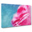 Pink Carnation On Blue Painting - Wrapped Canvas-56654684