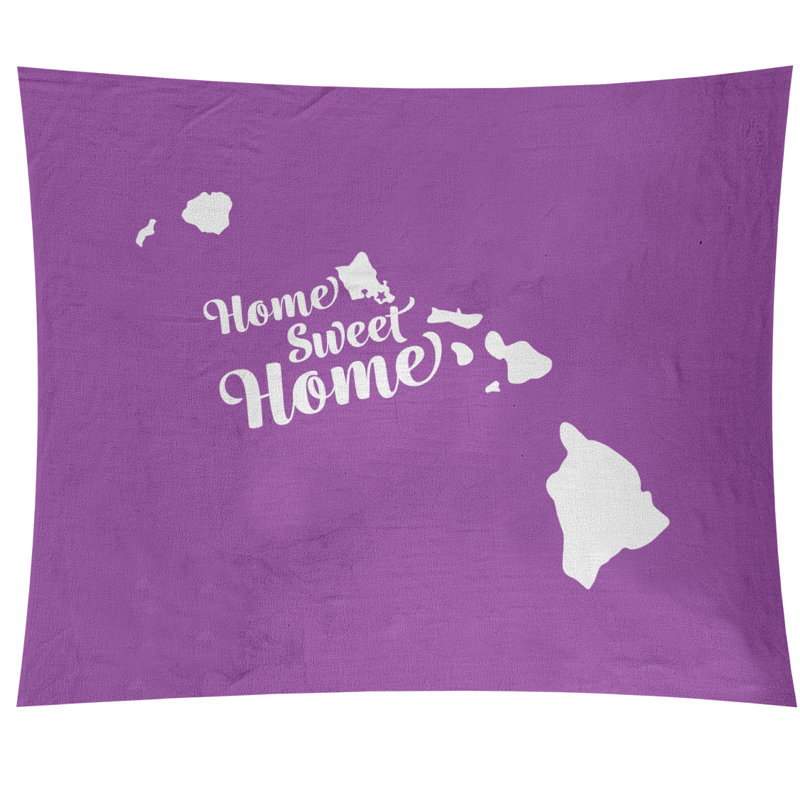 Tapisserie murale honolulu doux pour la maison, H 51 po x l 60 po, Violet