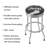 Swivel Upholstered Counter Stool with Metal Frame