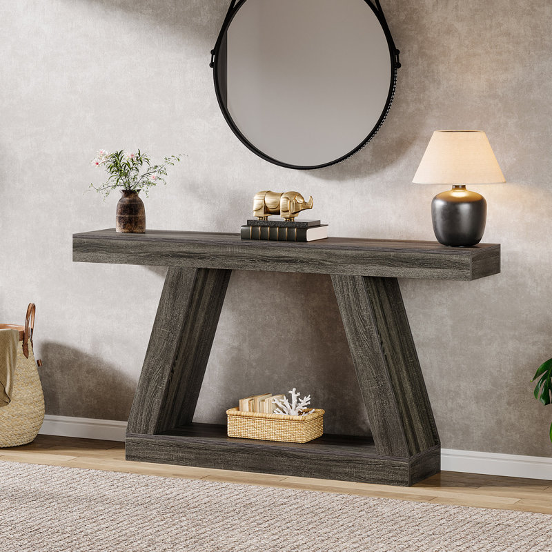 140cm Console Table, Light Grey