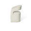 46.5cm H Boucle Upholstered Low Back Armchair in White