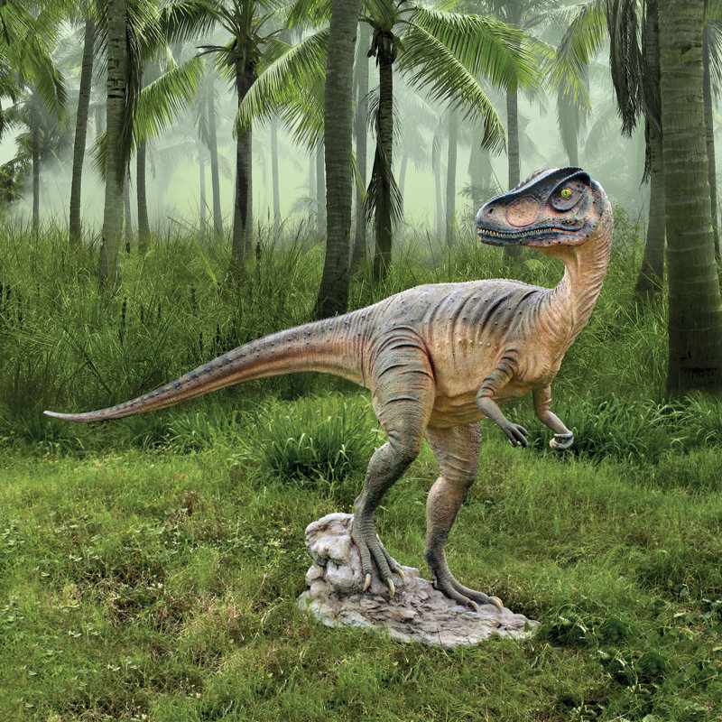Jurassic - Sized Animals Weather Resistant UV Resistant Polyresin Garden Statue