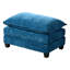 Canapé rembourré en chenille l 113,8 po Geneveve avec repose-pieds, 5 coussins et coussins en mousse compressée-2124101257