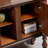 Walnut Finish Solid Wood Rectangular  Four Door Sideboard Cabinet-359404978