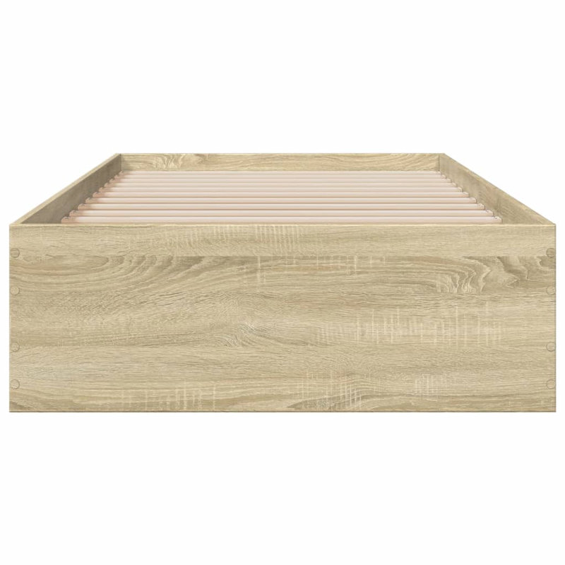 Vidaxl Bed Frame With Drawers Engineered Wood, 100 x 200cm, Sonoma Oak