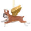 Ornement ange d'honneur avec chien Boxer